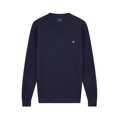 Navy - Front - Lyle & Scott Mens Crew Neck Plus Sweatshirt