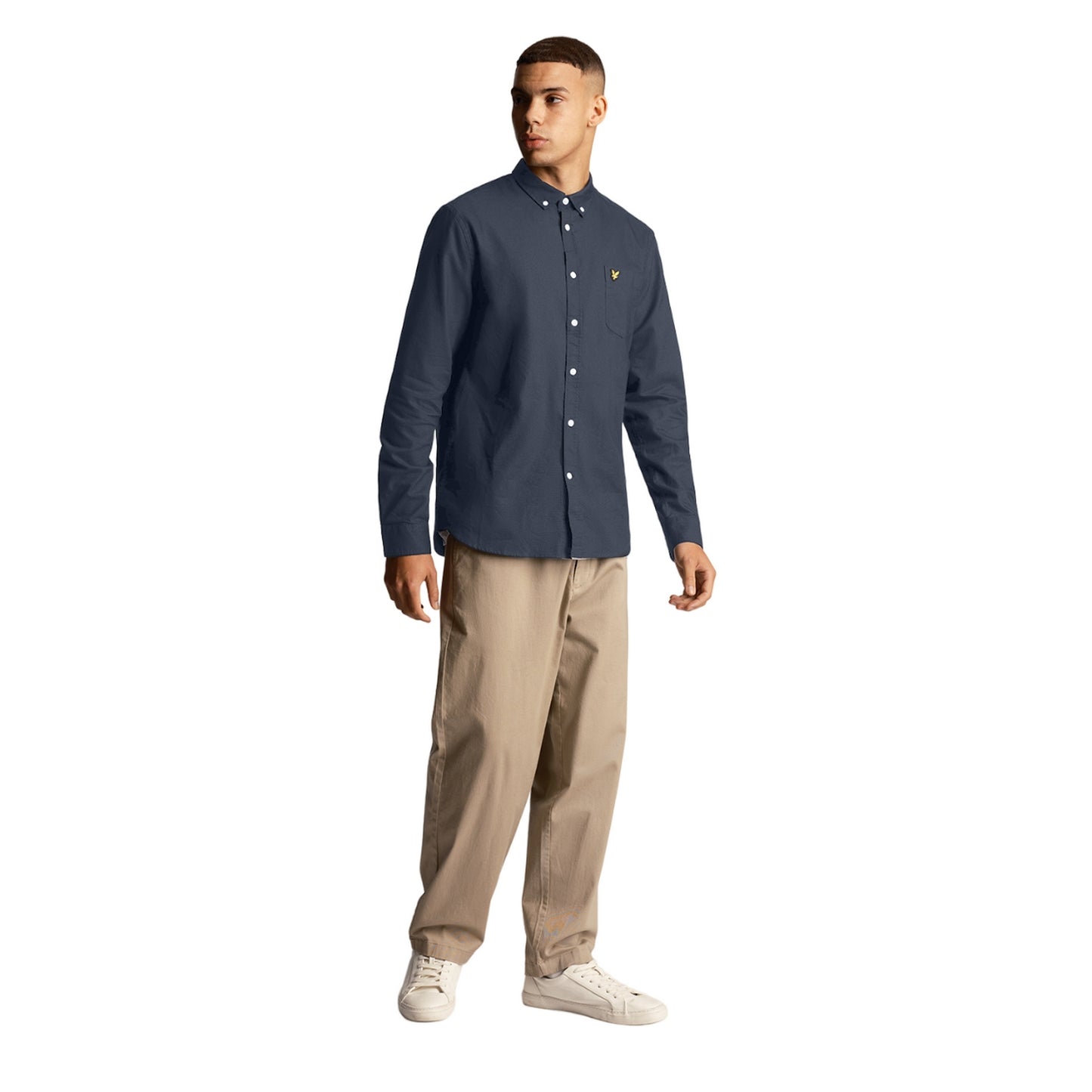 Gunmetal - Lifestyle - Lyle & Scott Mens Plain Flannel Shirt