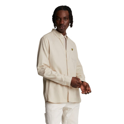 Cove - Back - Lyle & Scott Mens Plain Flannel Shirt