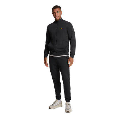 Jet Black - Side - Lyle & Scott Mens Tape Track Top
