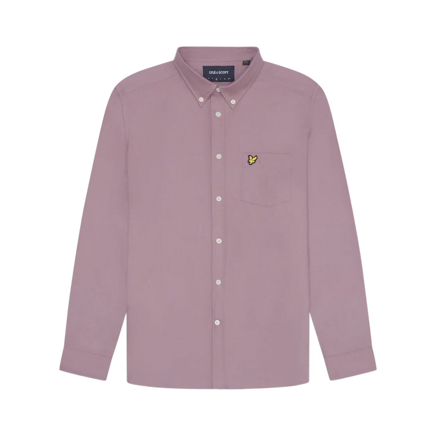 Mountain Thistle - Front - Lyle & Scott Mens Plain Oxford Shirt