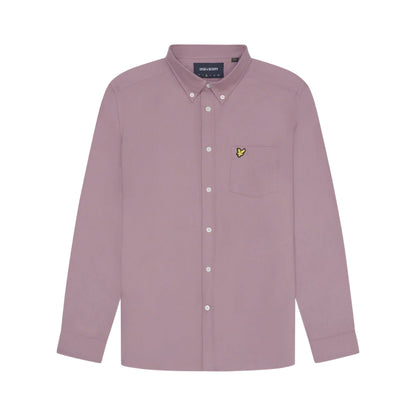Mountain Thistle - Front - Lyle & Scott Mens Plain Oxford Shirt