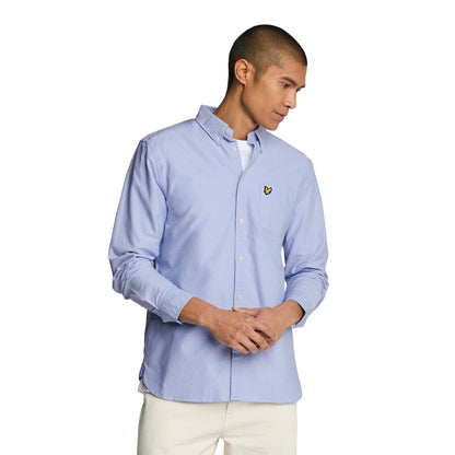 Riviera - Front - Lyle & Scott Mens Plain Oxford Shirt