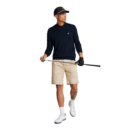 Dark Navy - Lifestyle - Lyle & Scott Mens V Neck Golf Jumper