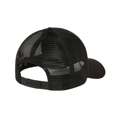 Jet Black - Back - Lyle & Scott Mens Snapback Trucker Cap
