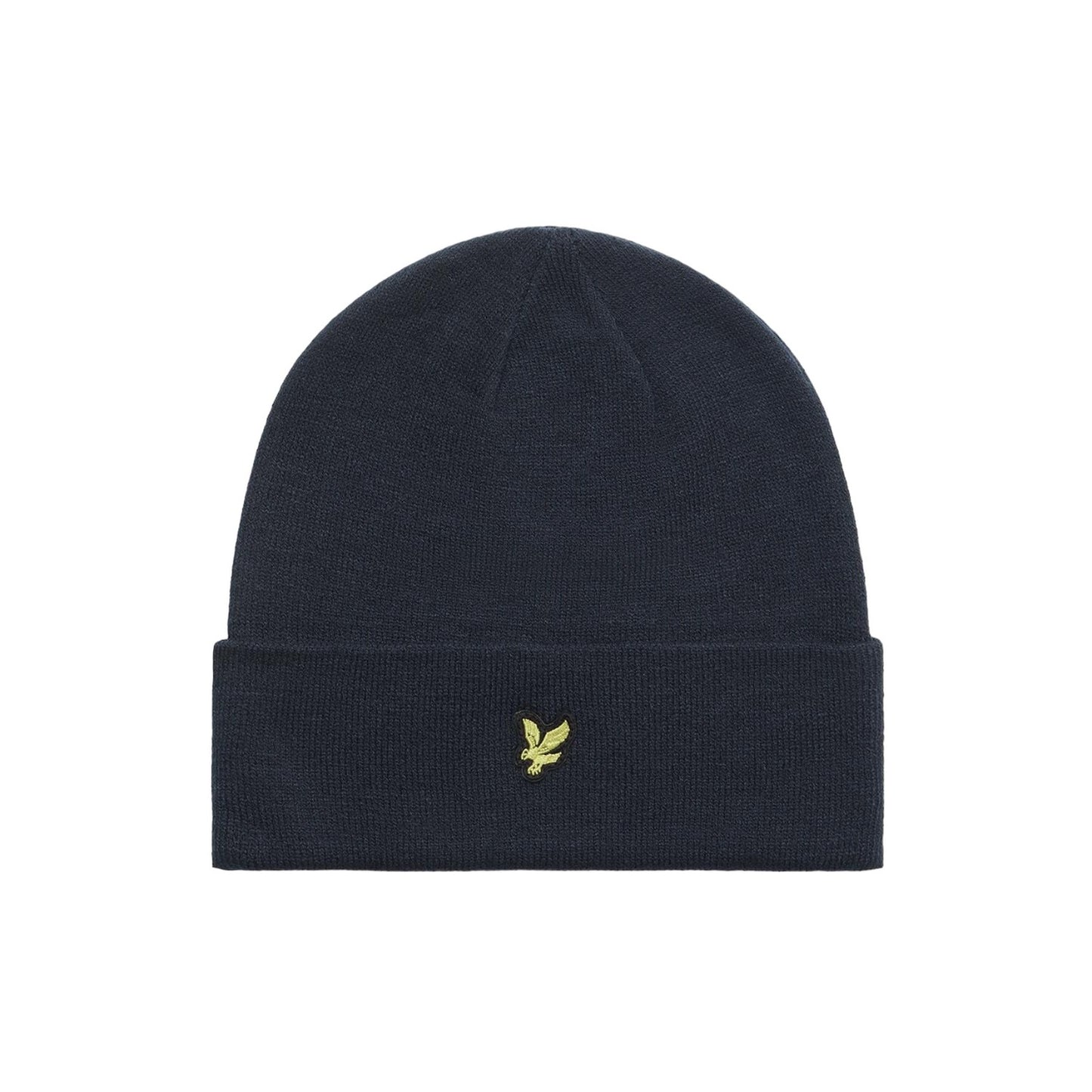 Dark Navy - Front - Lyle & Scott Mens Logo Beanie