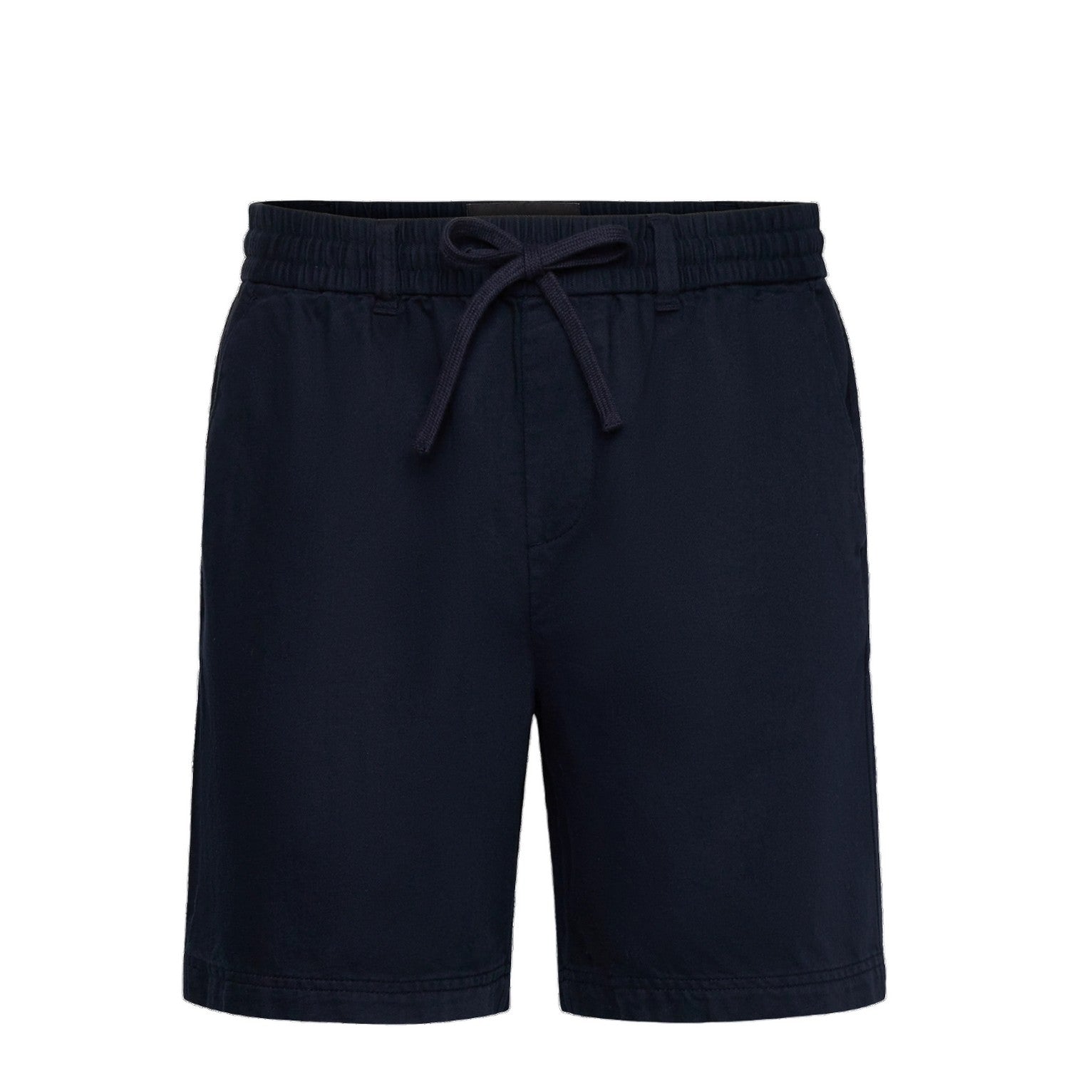 Dark Navy - Front - Lyle & Scott Mens Cotton Linen Shorts