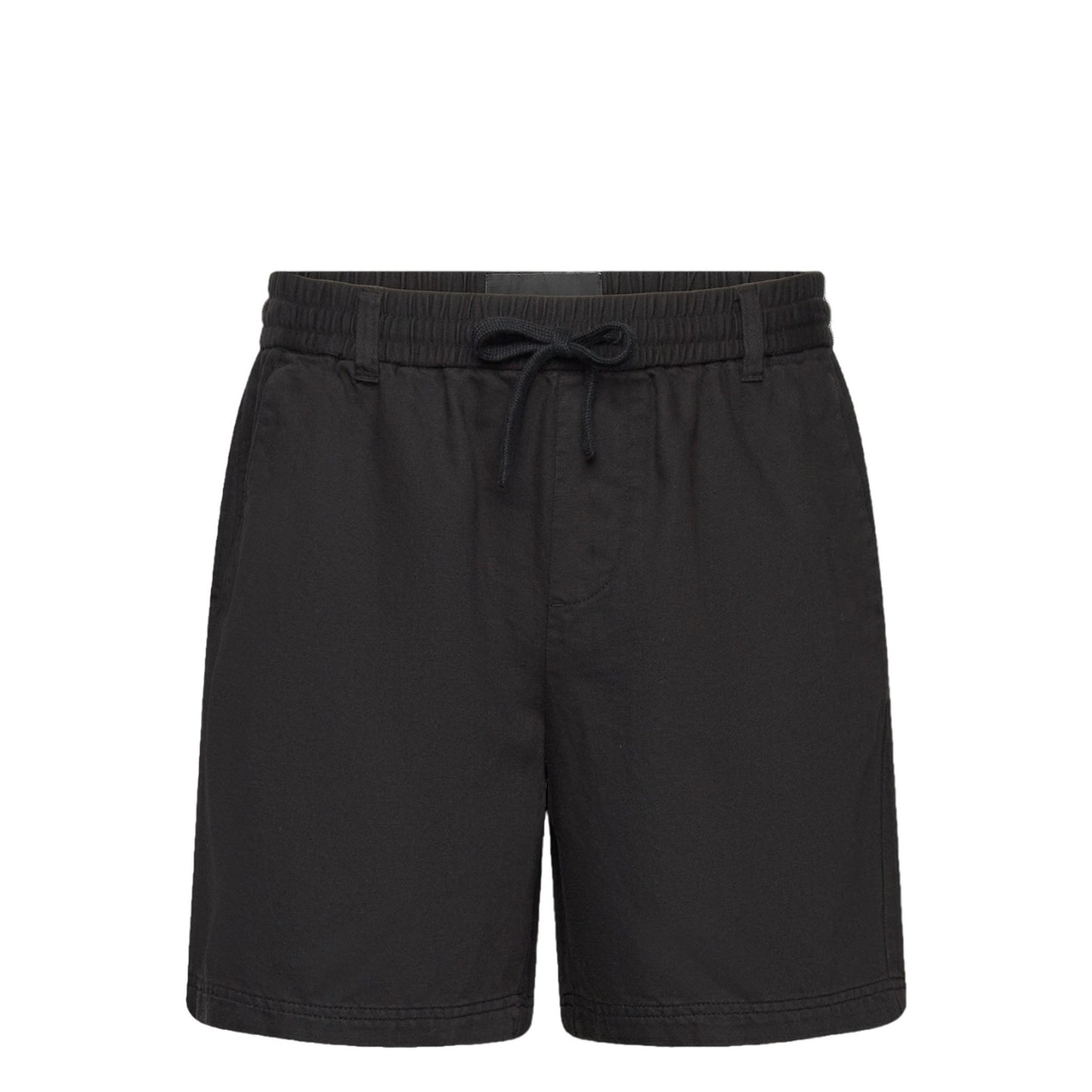Jet Black - Front - Lyle & Scott Mens Cotton Linen Shorts