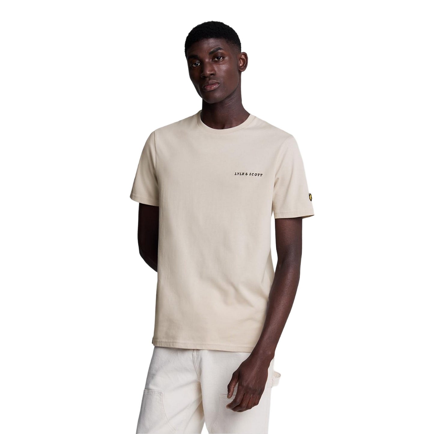 Cove-Dark Navy - Front - Lyle & Scott Mens Embroidered T-Shirt