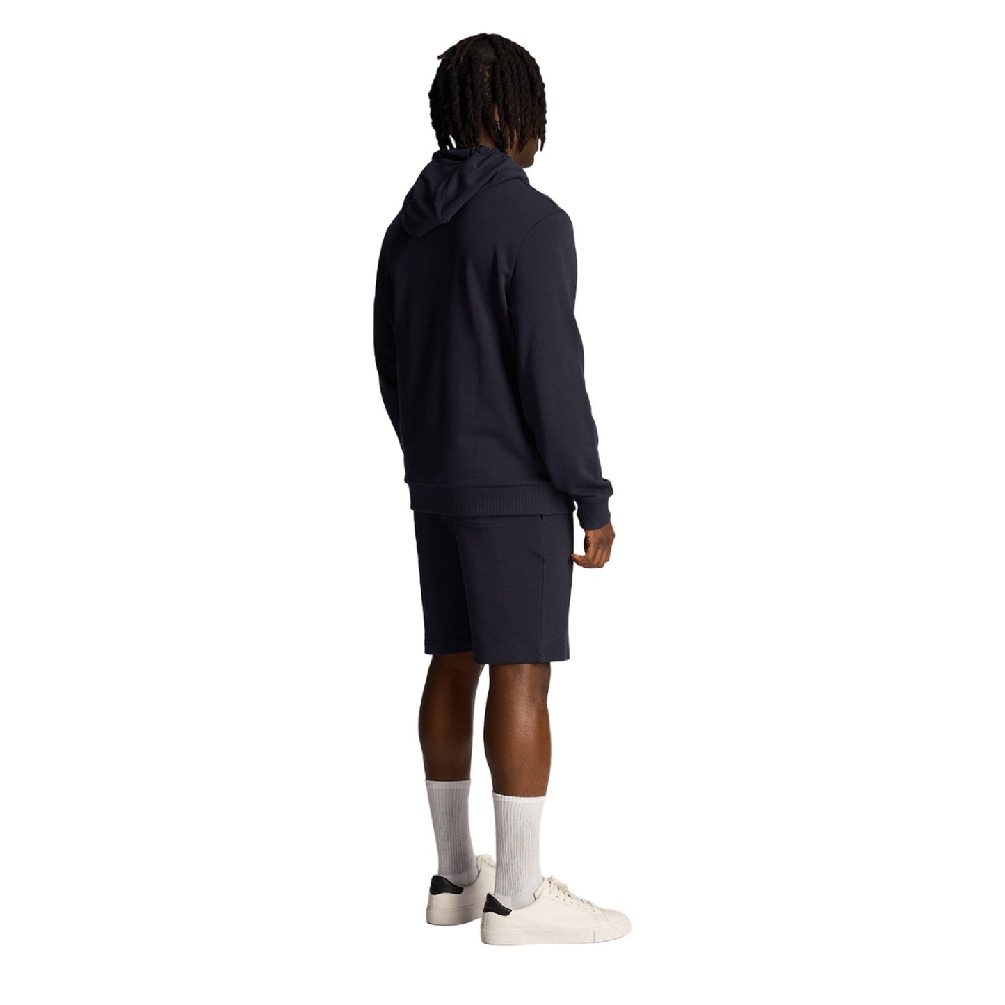 Dark Navy - Back - Lyle & Scott Mens Club Emblem Sweat Shorts