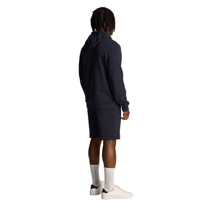Dark Navy - Back - Lyle & Scott Mens Club Emblem Sweat Shorts