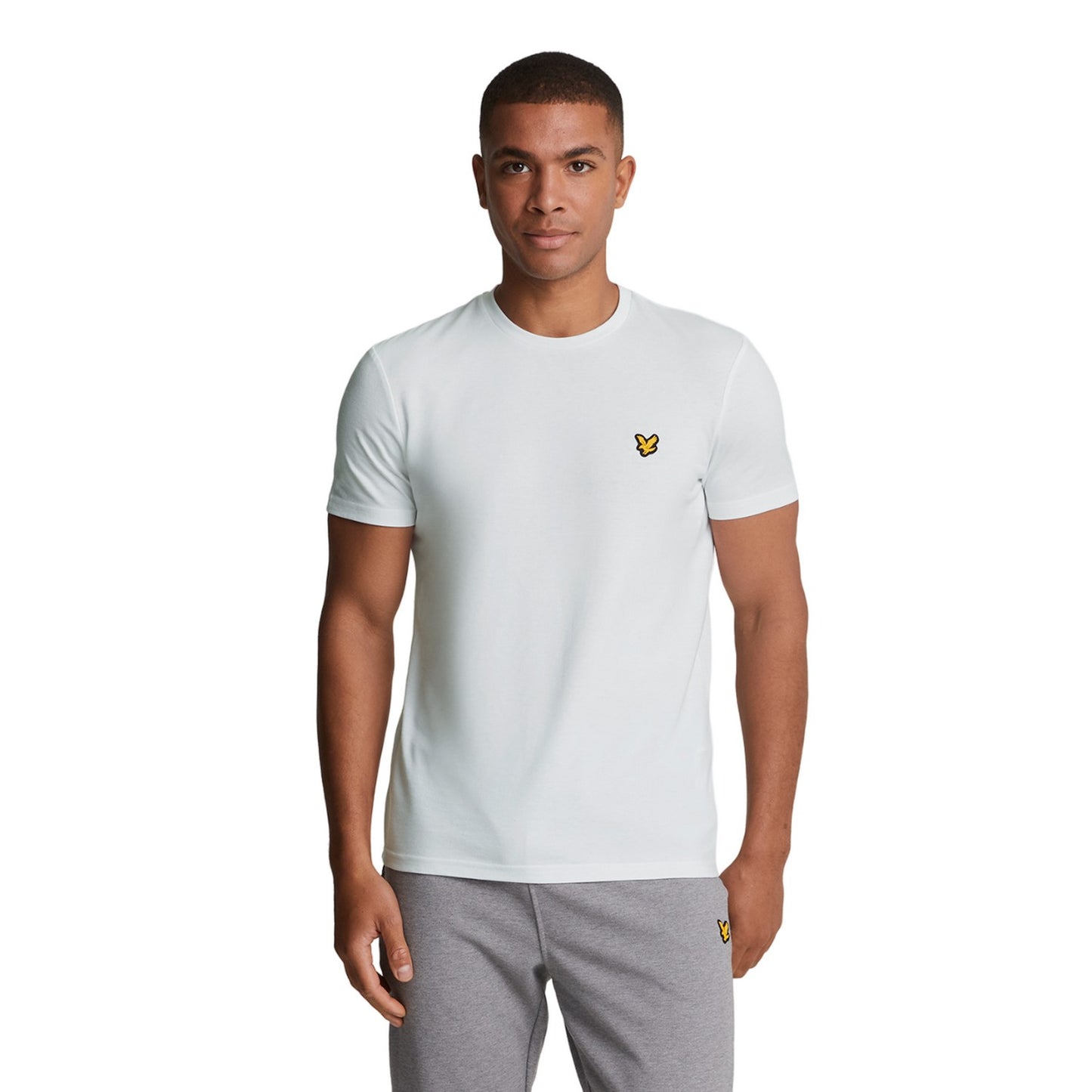 White - Front - Lyle & Scott Mens Martin Short-Sleeved T-Shirt