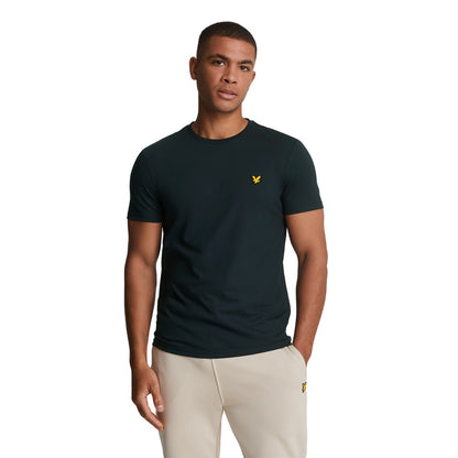 Dark Navy - Front - Lyle & Scott Mens Martin Short-Sleeved T-Shirt