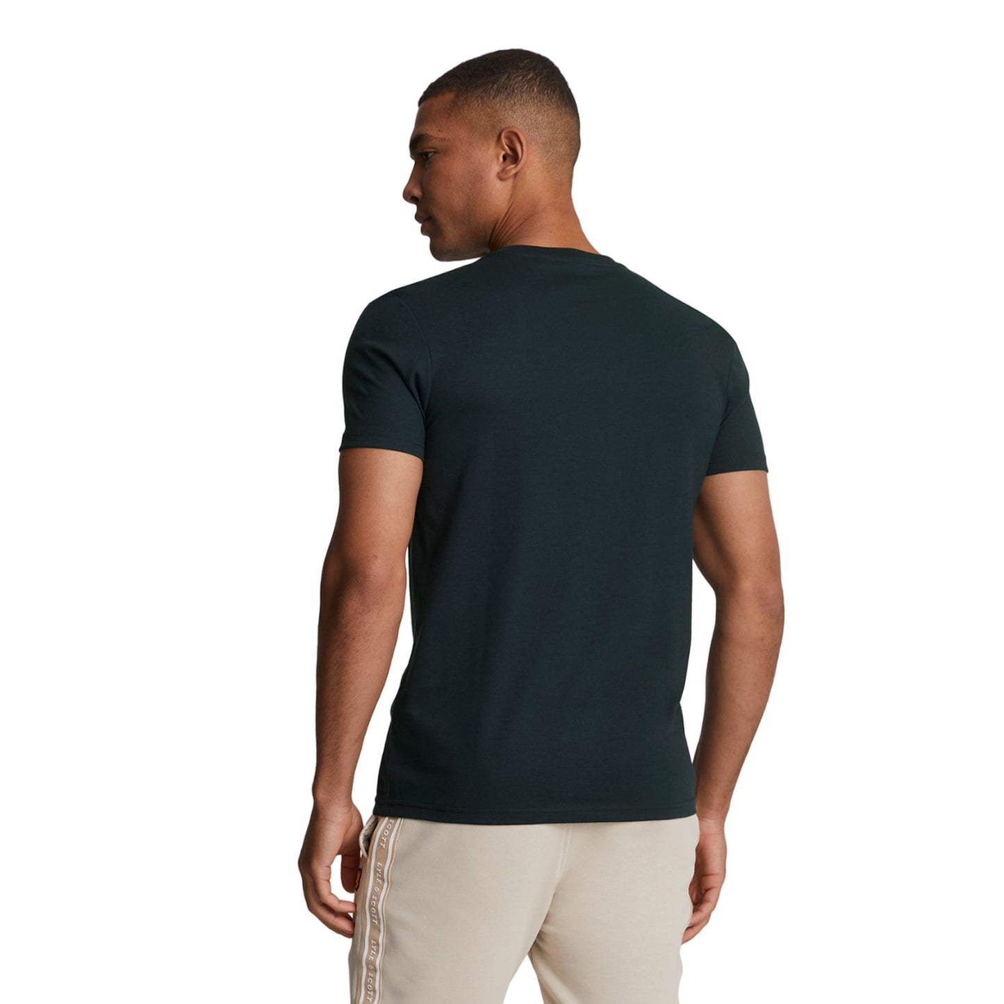 Dark Navy - Back - Lyle & Scott Mens Martin Short-Sleeved T-Shirt