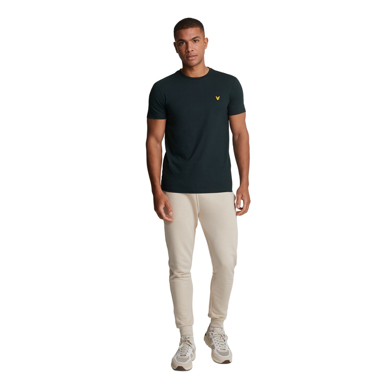 Dark Navy - Side - Lyle & Scott Mens Martin Short-Sleeved T-Shirt