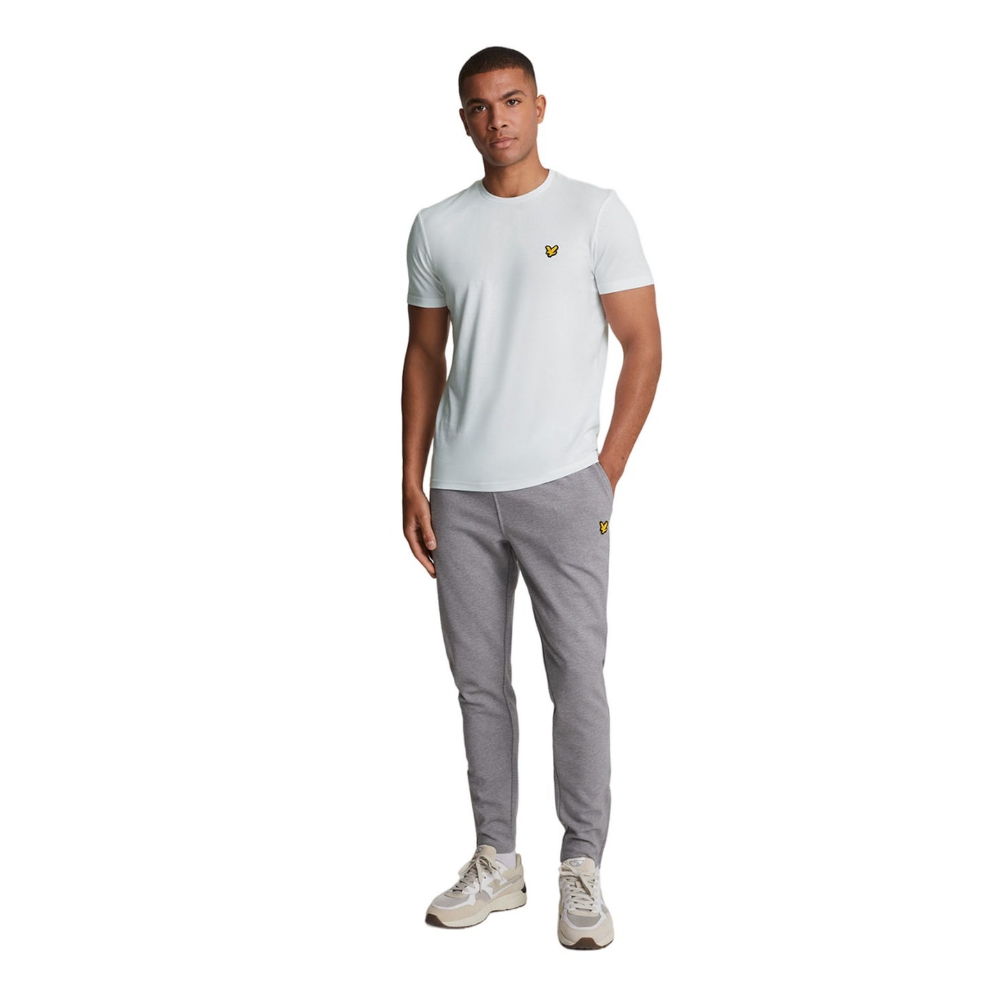 White - Side - Lyle & Scott Mens Martin Short-Sleeved T-Shirt