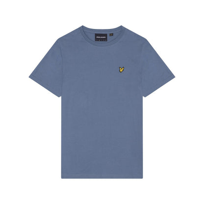 Mist Blue - Front - Lyle & Scott Mens Plain T-Shirt