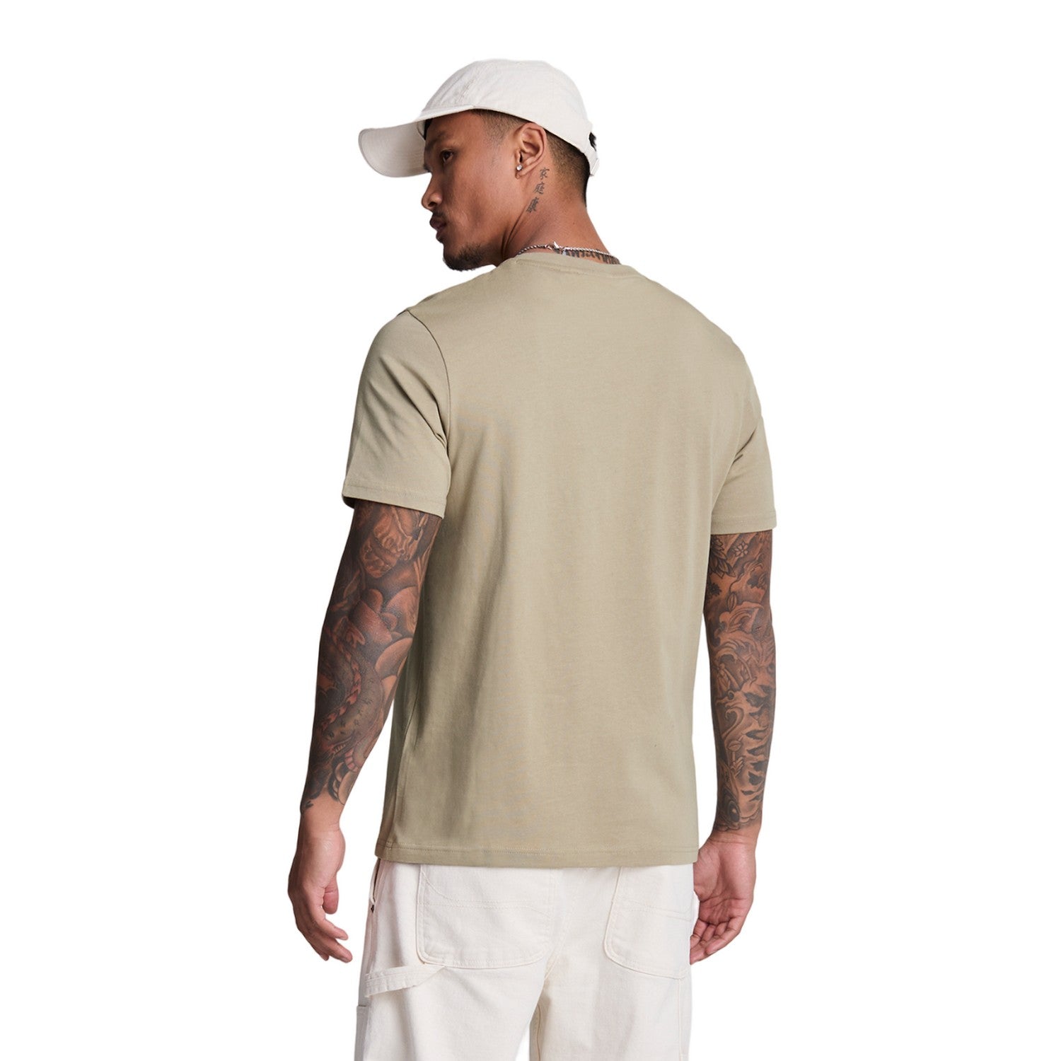Sage Uniform - Back - Lyle & Scott Mens Plain T-Shirt
