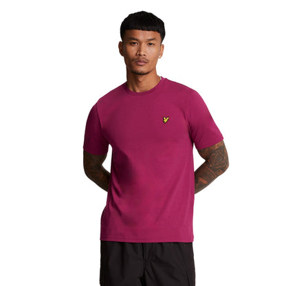 Rich Burgundy - Front - Lyle & Scott Mens Plain T-Shirt