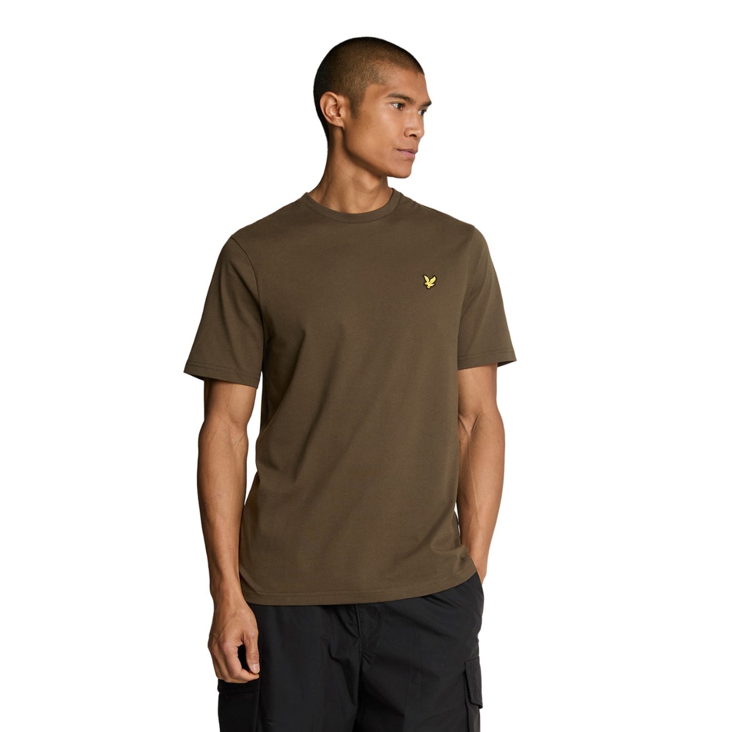 Olive - Front - Lyle & Scott Mens Plain T-Shirt