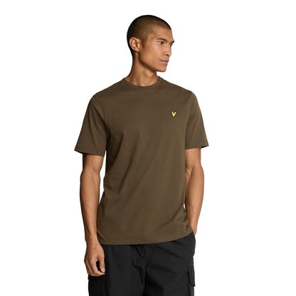 Olive - Front - Lyle & Scott Mens Plain T-Shirt
