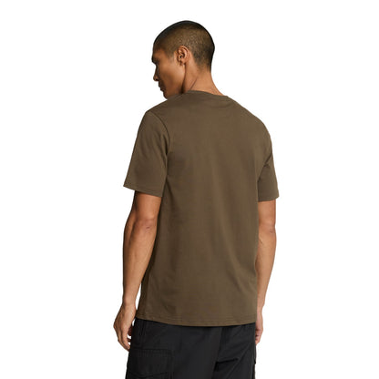 Olive - Back - Lyle & Scott Mens Plain T-Shirt