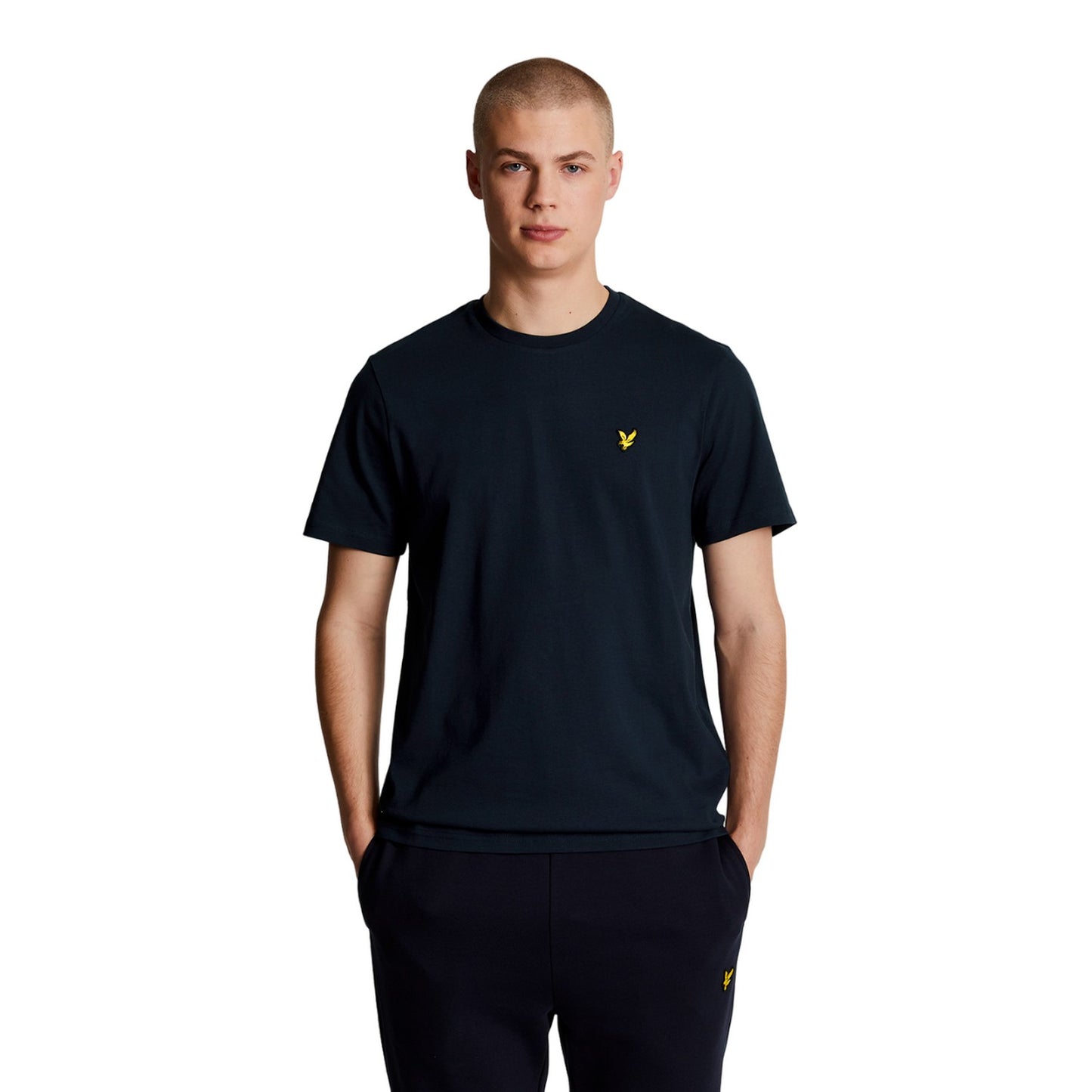 Navy - Front - Lyle & Scott Mens Plain T-Shirt
