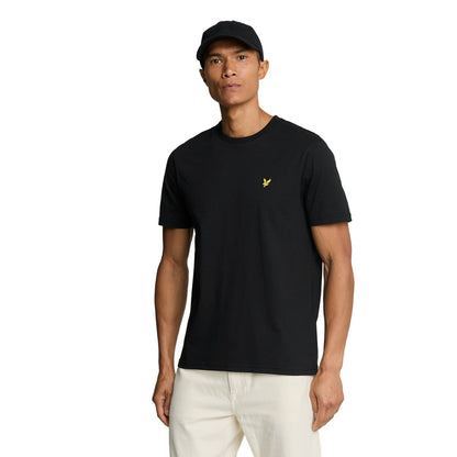 Jet Black - Front - Lyle & Scott Mens Plain T-Shirt
