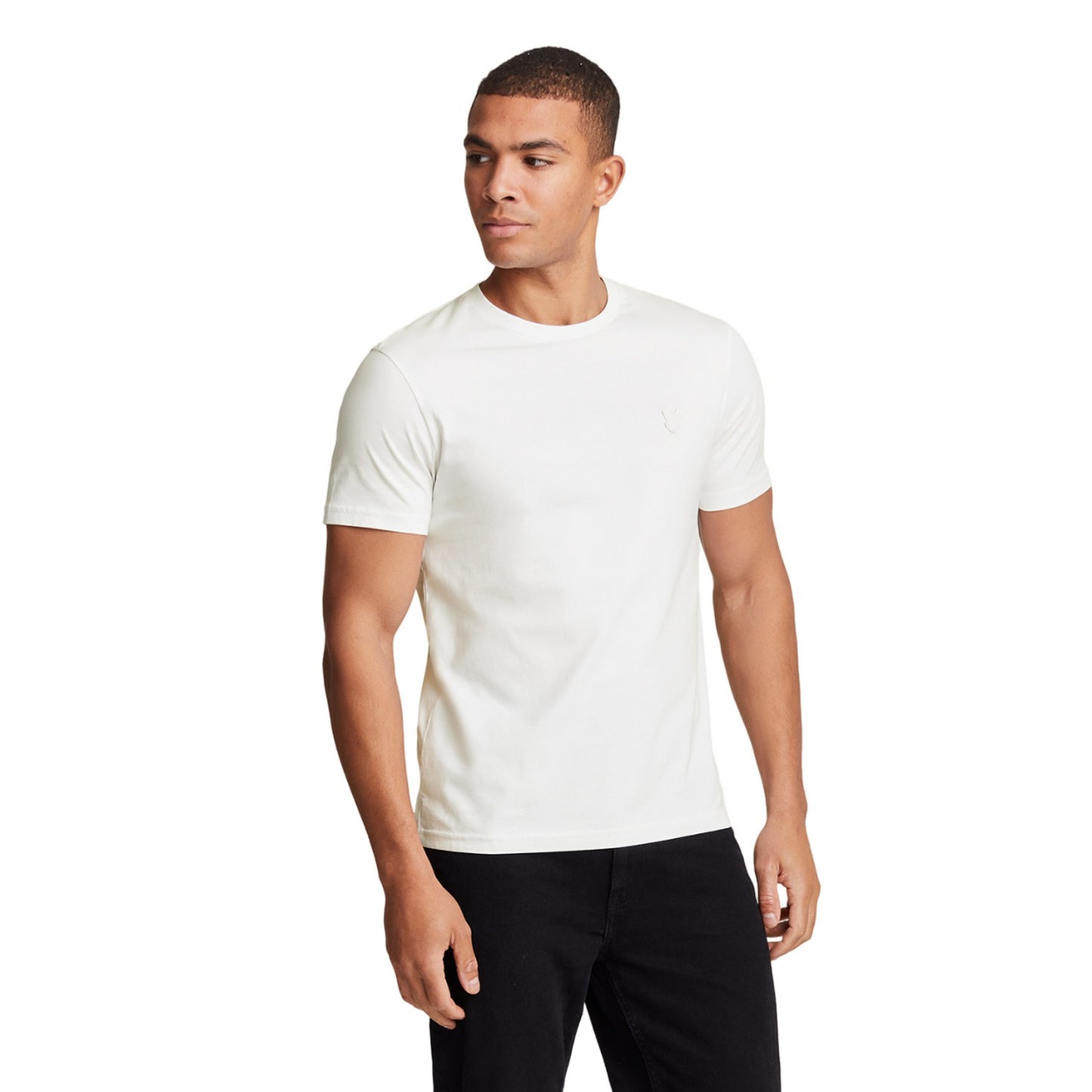 White - Front - Lyle & Scott Mens Plain T-Shirt
