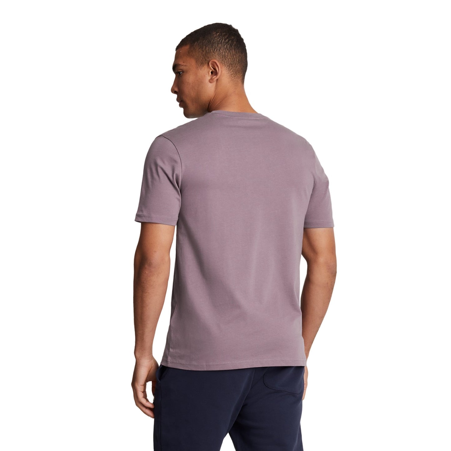 Highland Mauve - Back - Lyle & Scott Mens Plain T-Shirt