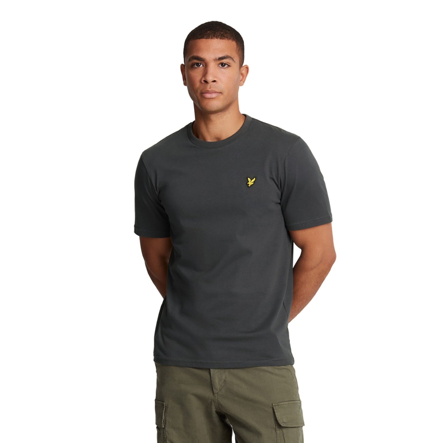 Gunmetal - Front - Lyle & Scott Mens Plain T-Shirt