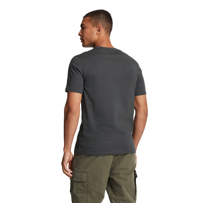 Gunmetal - Back - Lyle & Scott Mens Plain T-Shirt