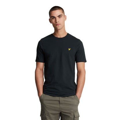 Dark Navy - Front - Lyle & Scott Mens Plain T-Shirt