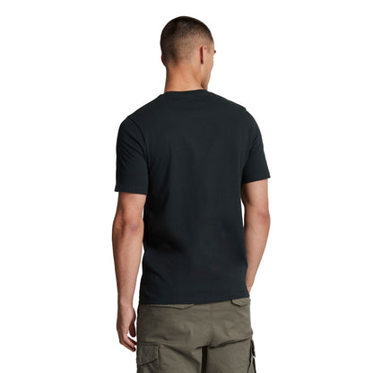 Dark Navy - Back - Lyle & Scott Mens Plain T-Shirt