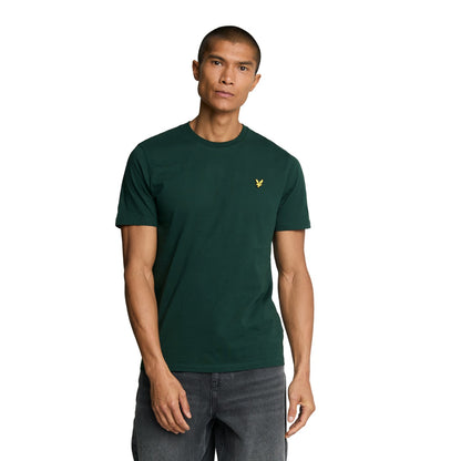 Dark Green - Front - Lyle & Scott Mens Plain T-Shirt
