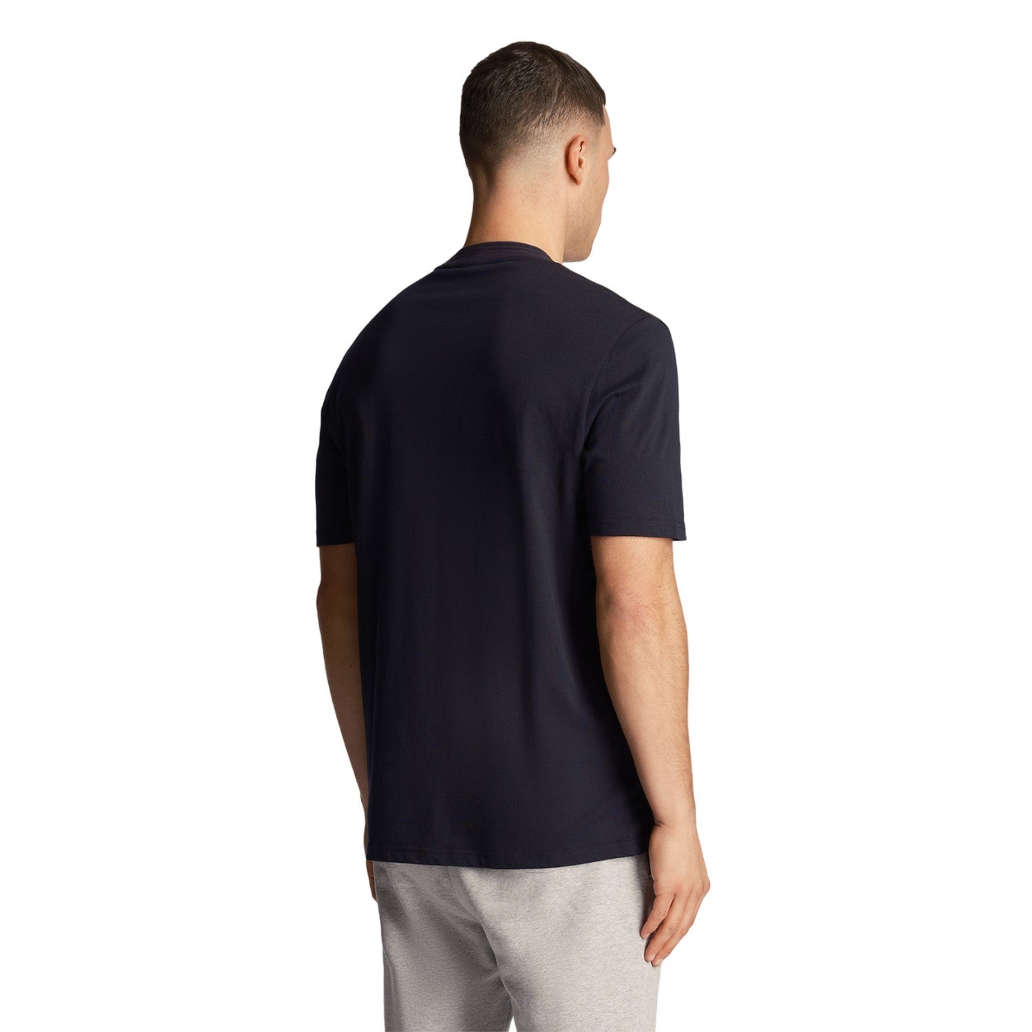 Dark Navy - Back - Lyle & Scott Mens Rally Tipped T-Shirt