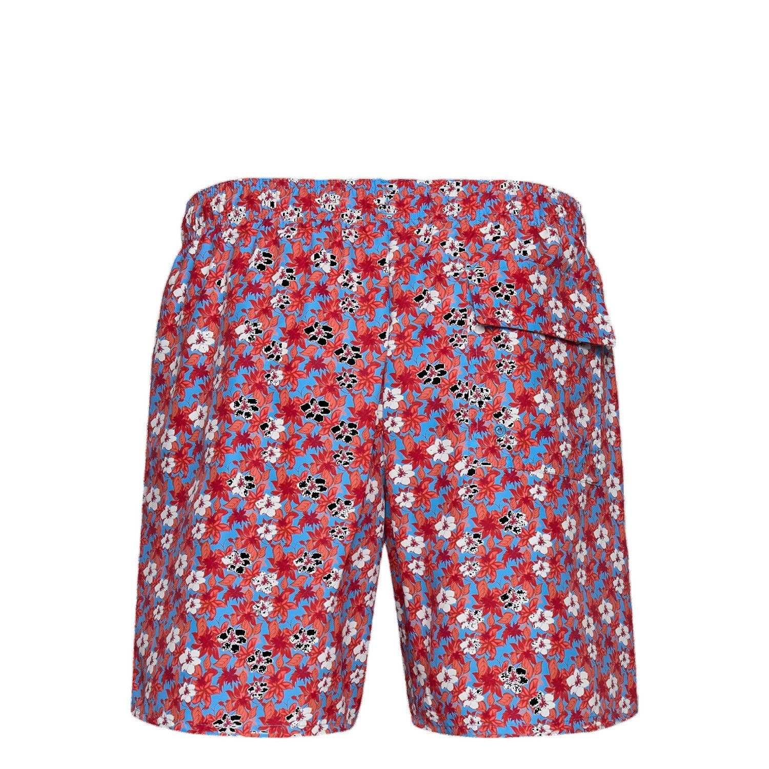 Tangerine Tango - Back - Lyle & Scott Mens Resort Floral Swim Shorts