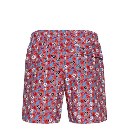 Tangerine Tango - Back - Lyle & Scott Mens Resort Floral Swim Shorts