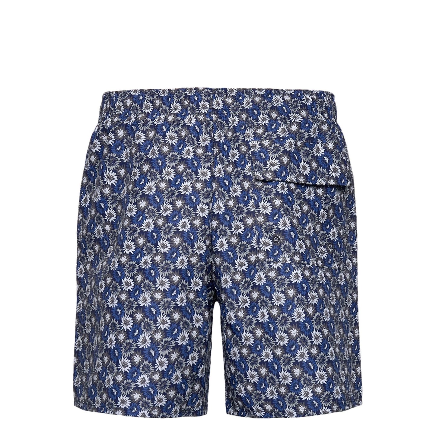 Dark Navy - Back - Lyle & Scott Mens Resort Floral Swim Shorts
