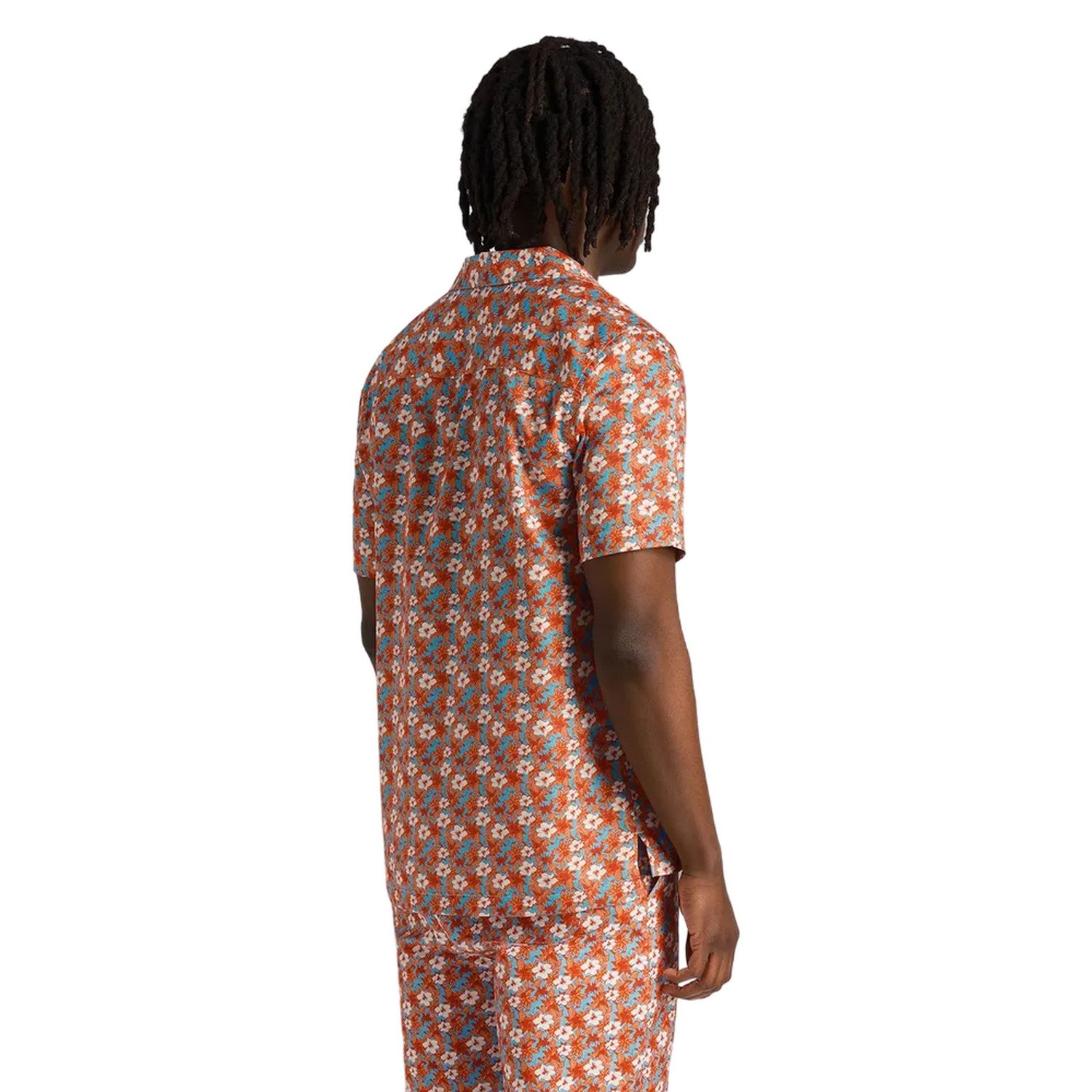 Tangerine Tango - Back - Lyle & Scott Mens Resort Floral Shirt