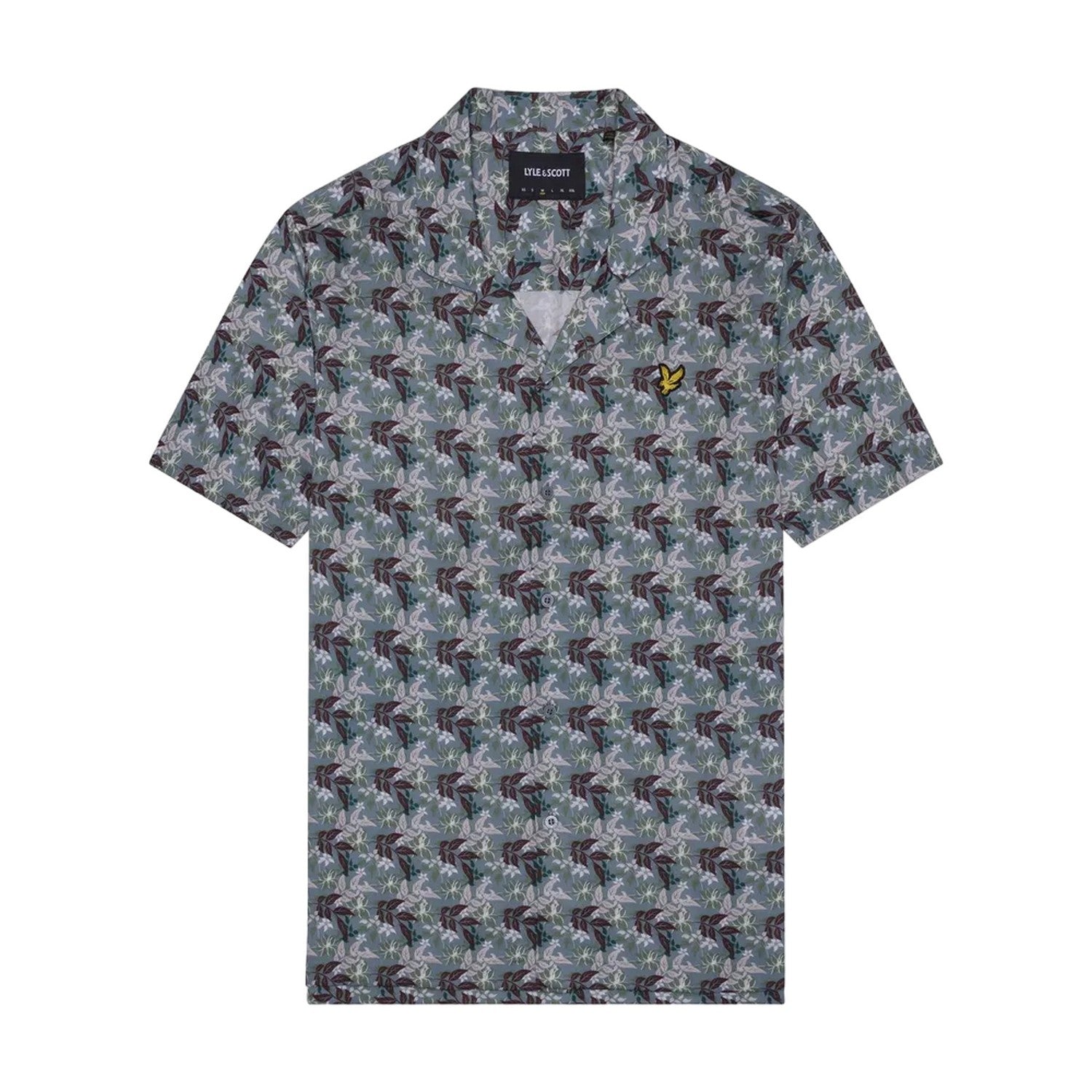 Gunmetal - Front - Lyle & Scott Mens Resort Floral Shirt