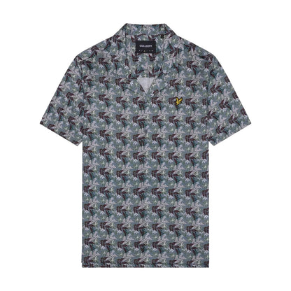 Gunmetal - Front - Lyle & Scott Mens Resort Floral Shirt