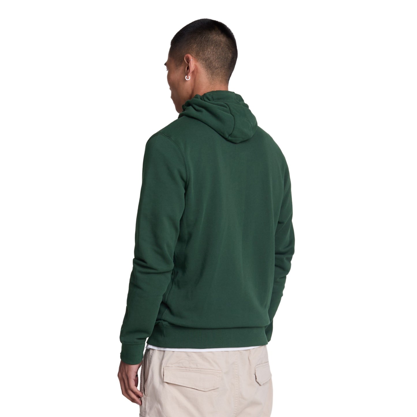 Dark Green - Back - Lyle & Scott Mens Full Zip Hoodie
