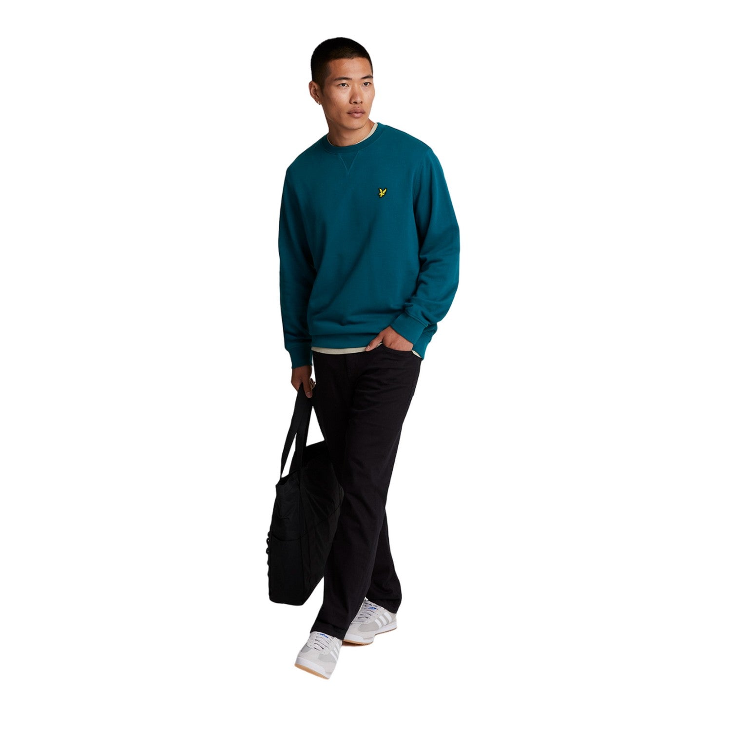 Apres Navy - Side - Lyle & Scott Mens Football For All Sweatshirt