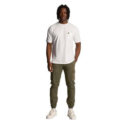 Green - Front - Lyle & Scott Mens Upton Park Cargo Trousers