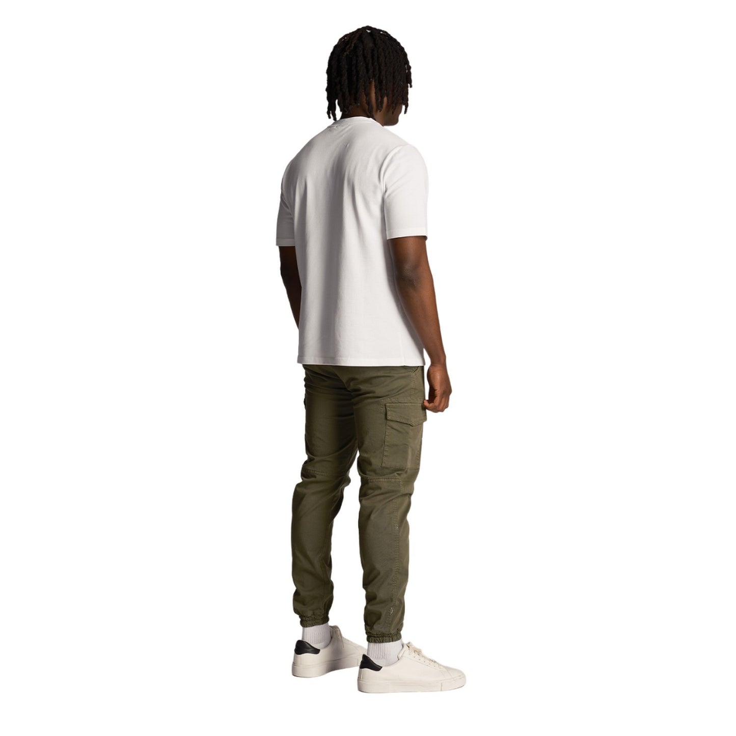 Green - Back - Lyle & Scott Mens Upton Park Cargo Trousers
