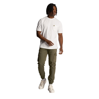 Green - Side - Lyle & Scott Mens Upton Park Cargo Trousers