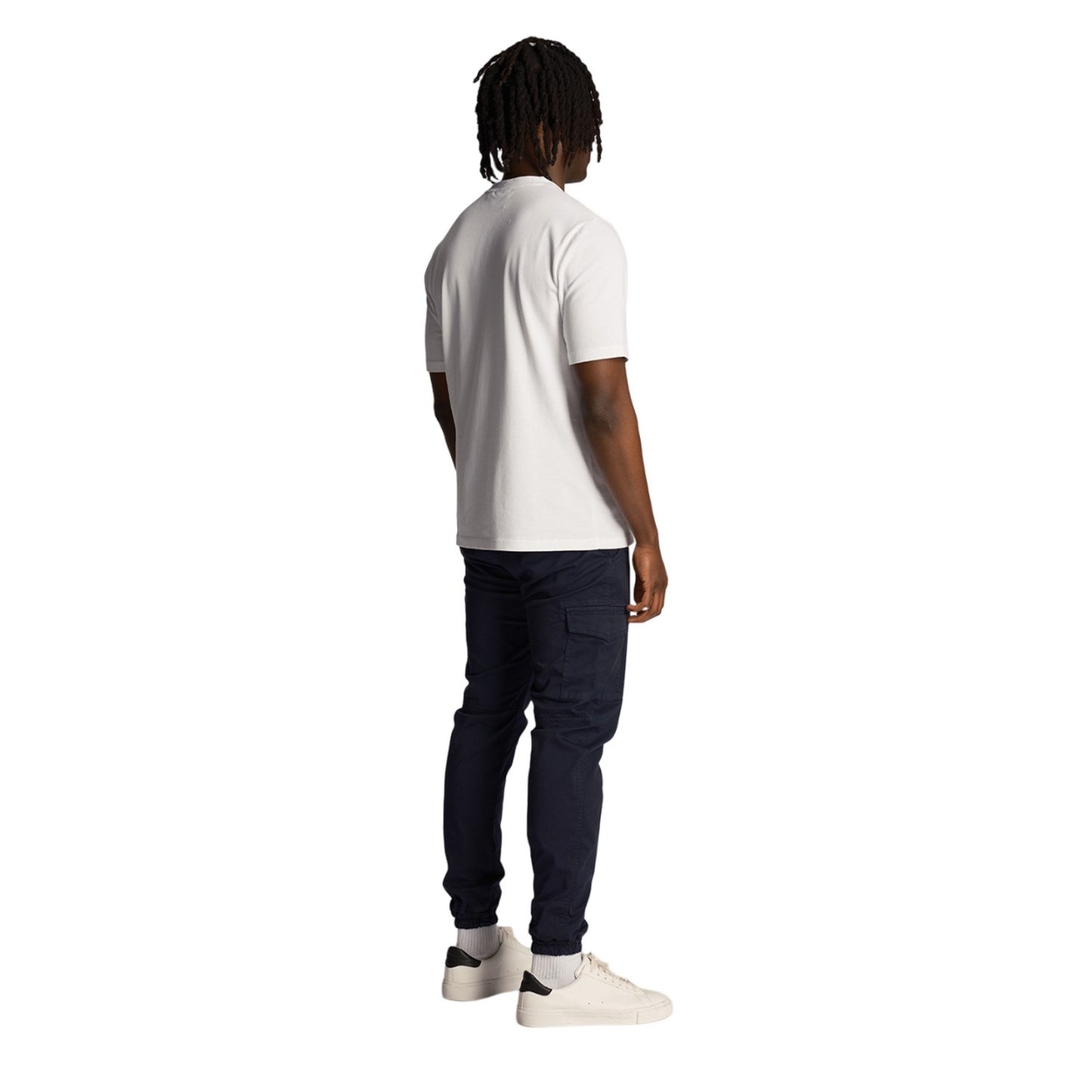 Dark Navy - Back - Lyle & Scott Mens Upton Park Cargo Trousers