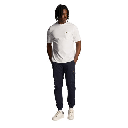 Dark Navy - Side - Lyle & Scott Mens Upton Park Cargo Trousers