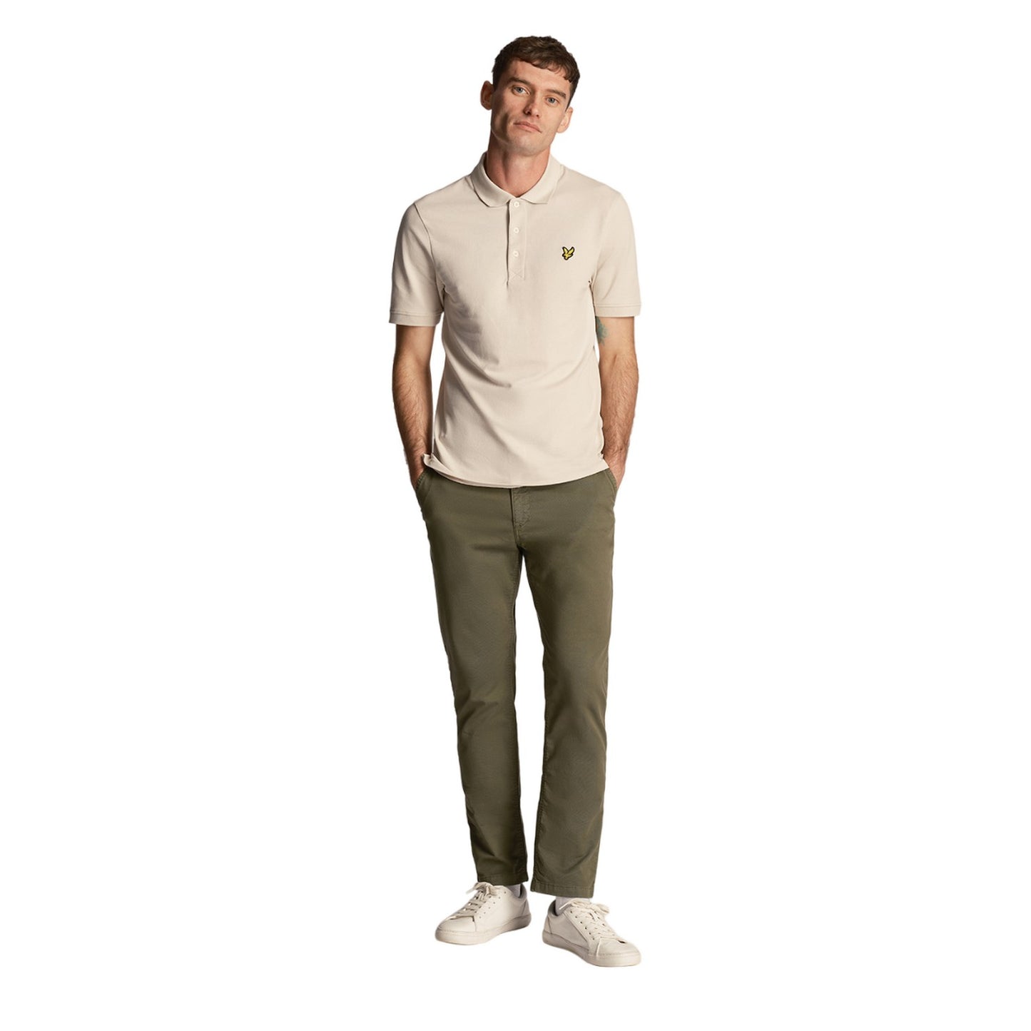 Green - Side - Lyle & Scott Mens Anfield Chinos